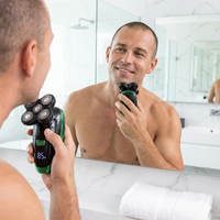 Barbeador Elétrico 4D Ultimate 5 em 1 – Kit Completo de Barbear e Limpeza Facial