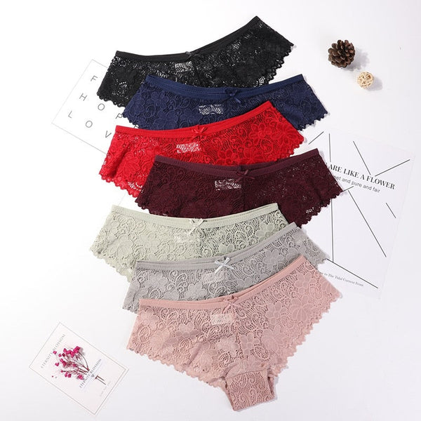 Calcinha em Renda  - Kit com 3 peças