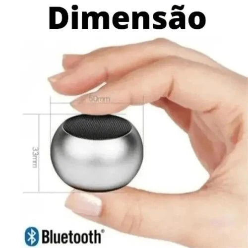 Mini Caixinha de Som Potente 3W Metal Caixa Bluetooth c/ Celular