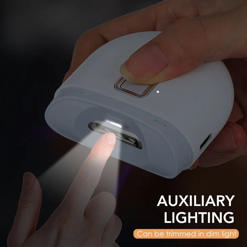 Cortador de Unhas Elétrico com luz LED