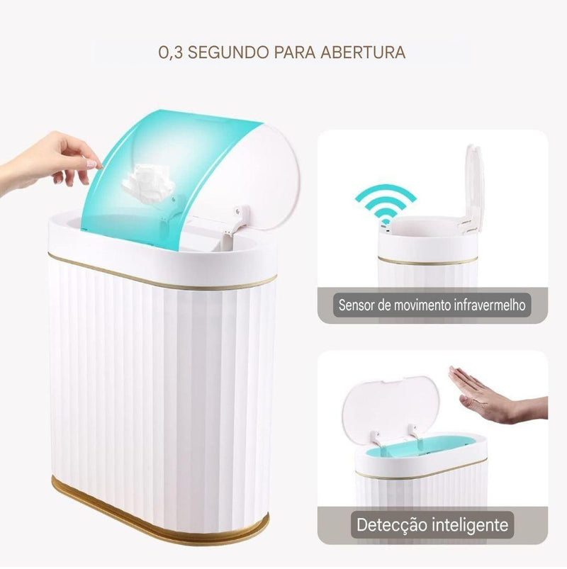 Lixeira Inteligente SmartLux com Sensor de Movimento 7L