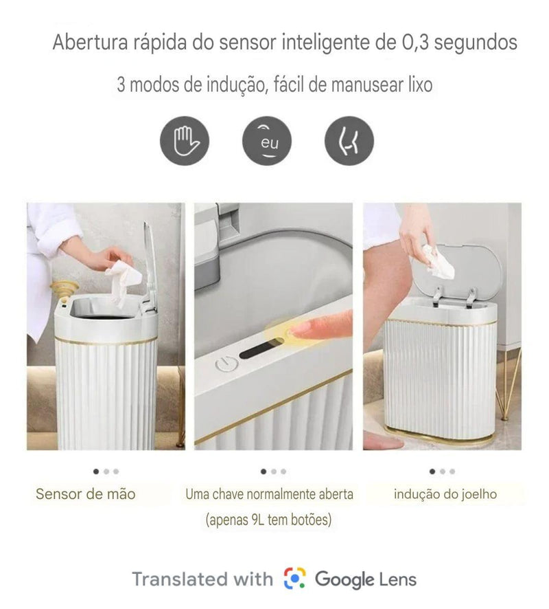 Lixeira Inteligente SmartLux com Sensor de Movimento 7L