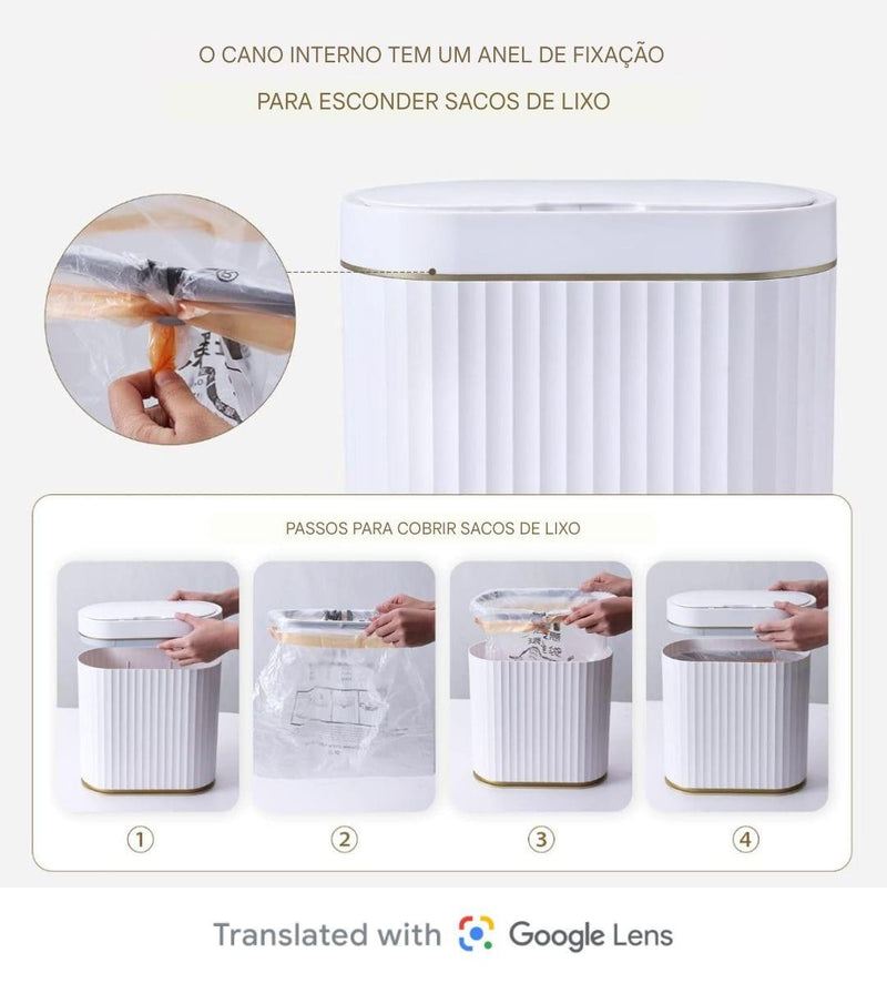 Lixeira Inteligente SmartLux com Sensor de Movimento 7L